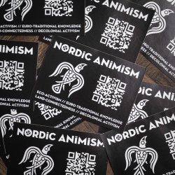 10 Stickers Nordic Animism QR