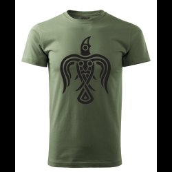 RAVEN T-shirt (black on green)