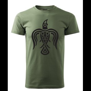 RAVEN T-shirt (black on green)