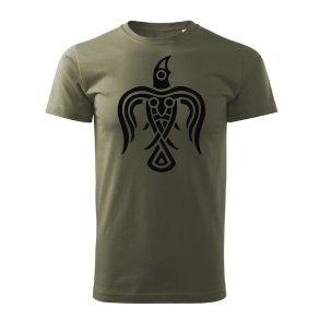 RAVEN T-shirt (black on green)