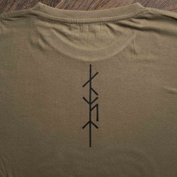 RAVEN T-shirt (black on green)