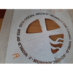 DIY - WHEEL CROSS stencil template